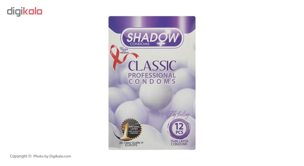 کاندوم شادو مدل Classic بسته 12 عددی
