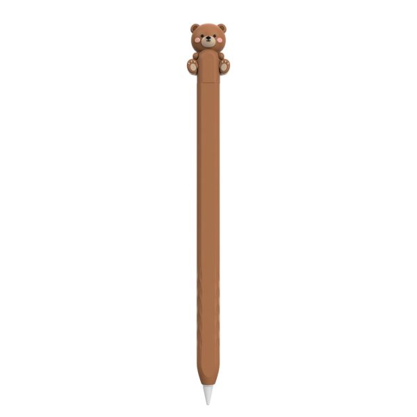 کاور آها استایل مدل pt129-2 خرس قهوه ای مناسب برای قلم لمسی اپل سری دو